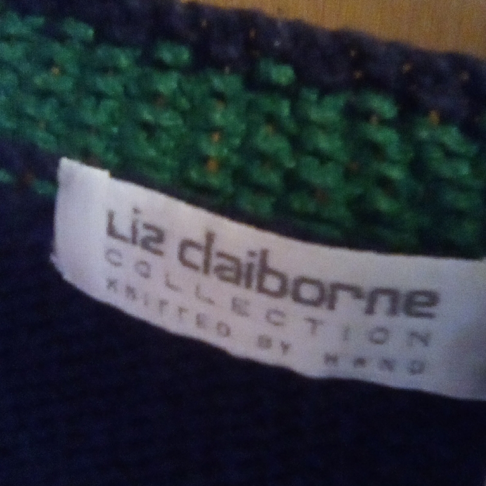 Liz Claiborne Floral Embroidered V-Neck Sweater - Picture 2 of 11
